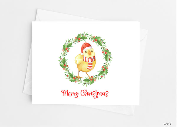 Christmas Chick Note Cards - Cathy's Creations - www.candywrappershop.com