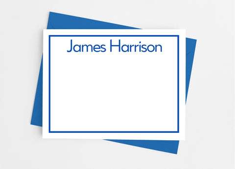 Personalized Stationery Flat Note Cards - Professional Border - Cathy's Creations - www.candywrappershop.com