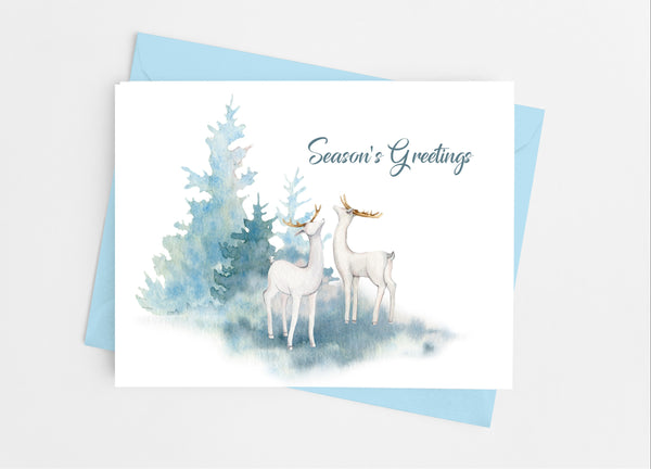 Holiday Deer Note Cards - Cathy's Creations - www.candywrappershop.com